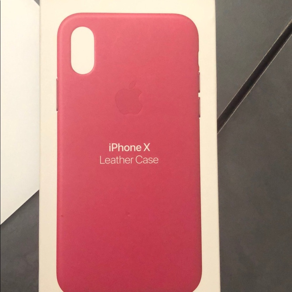 Leather iPhone X case